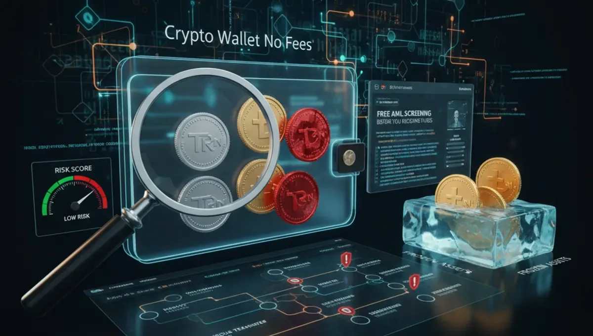 Crypto Wallet No Fees: Free AML Screening Before You Receive Funds